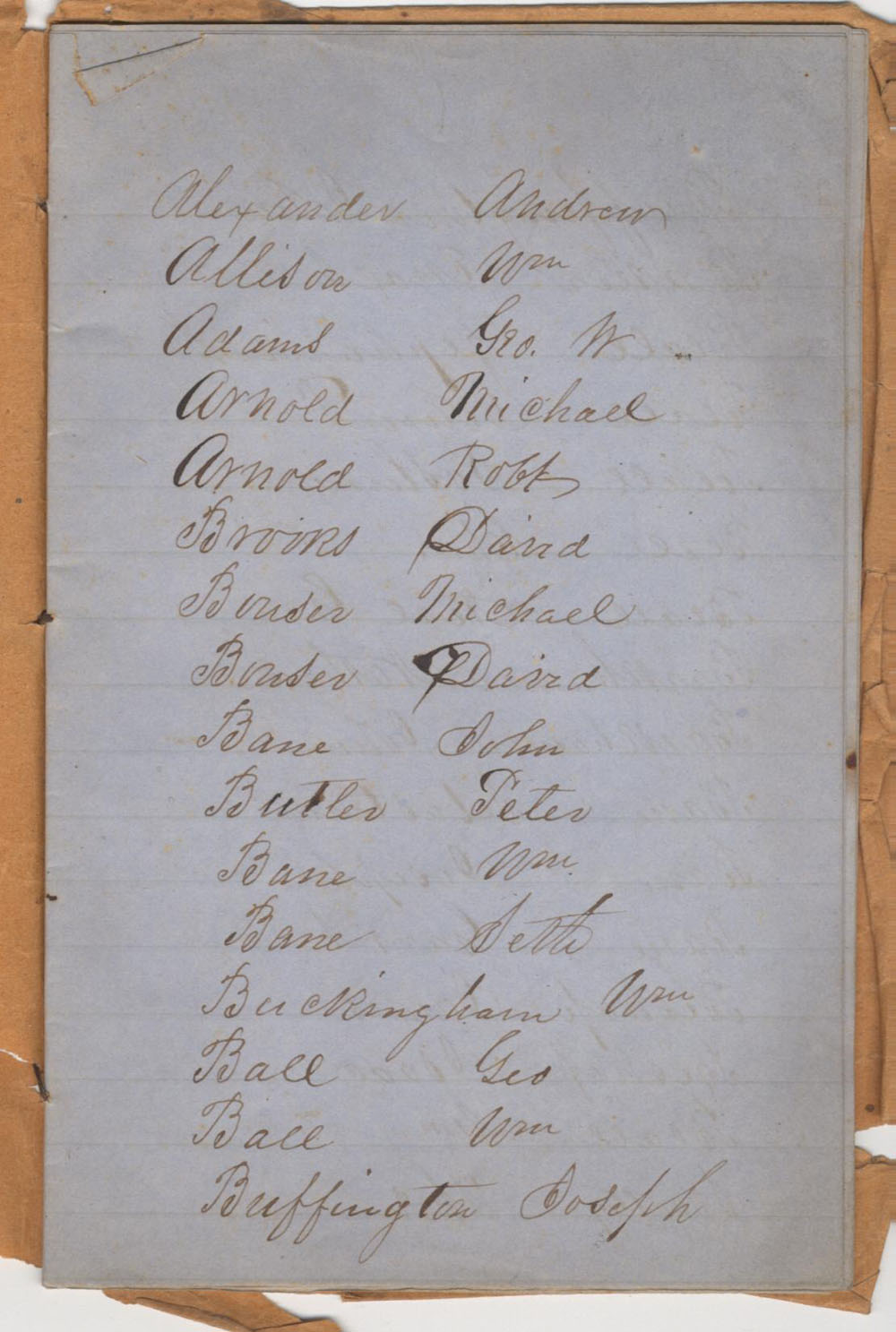 voters list page 1